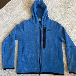 Nike TECH Blue Mens SMALL Zip-Up Hoodie Jacket